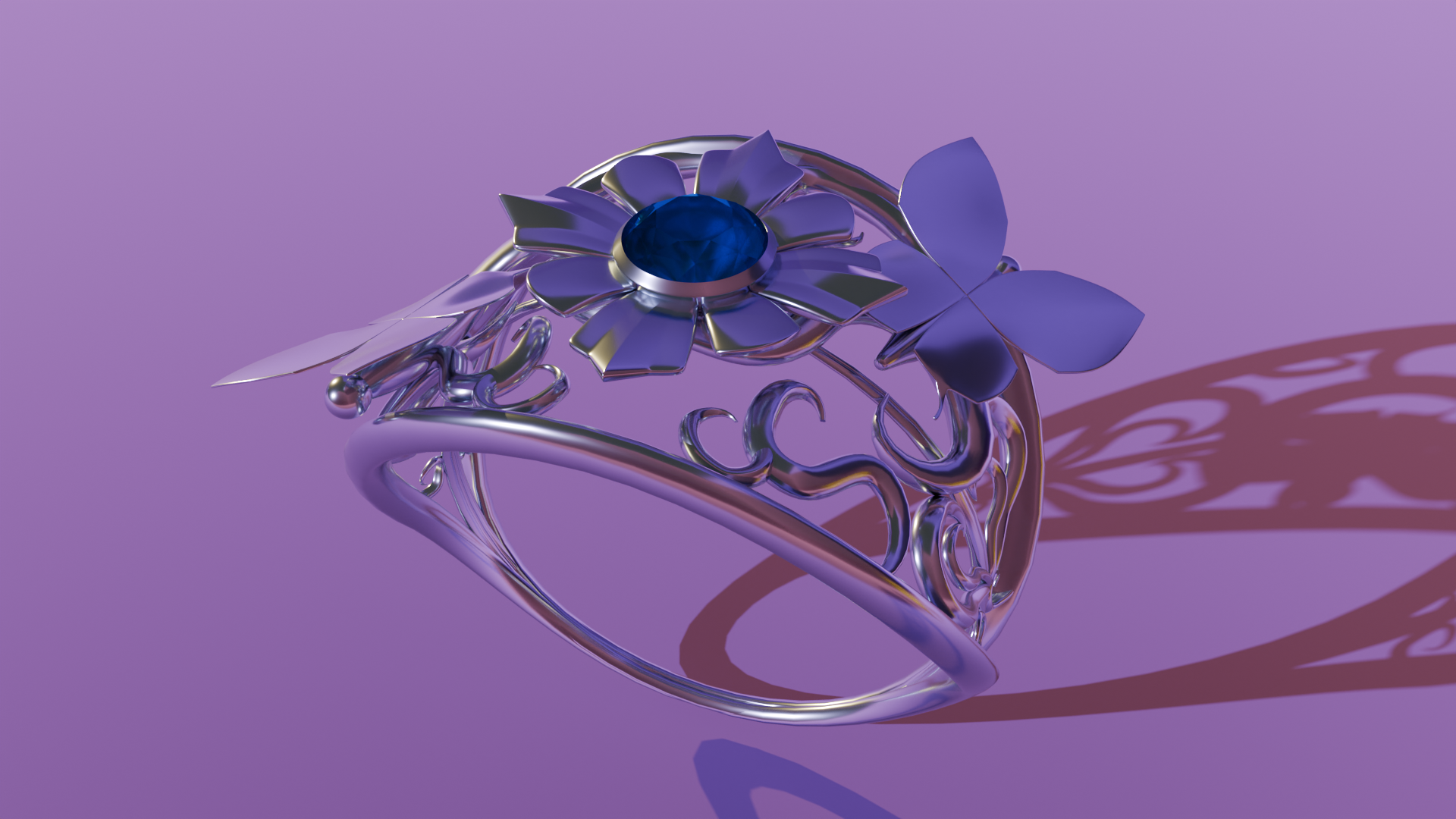 Bluebell Spinel Ring