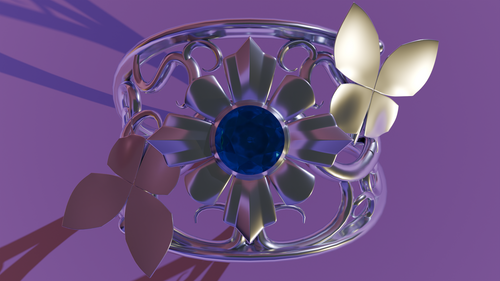 Bluebell Spinel Ring