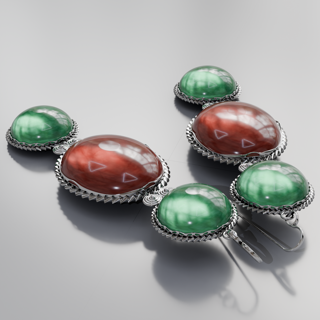 Distant Distractions Earrings Silver