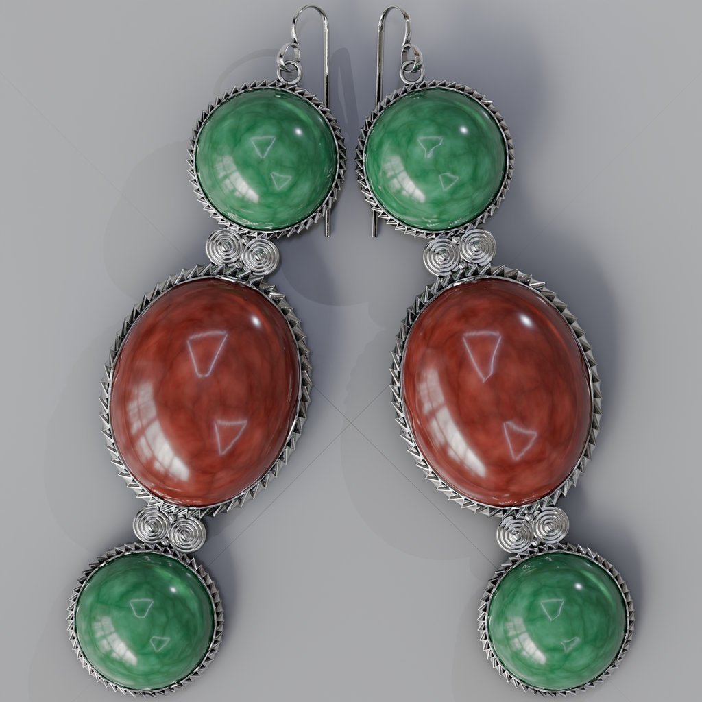 Distant Distractions Earrings Silver