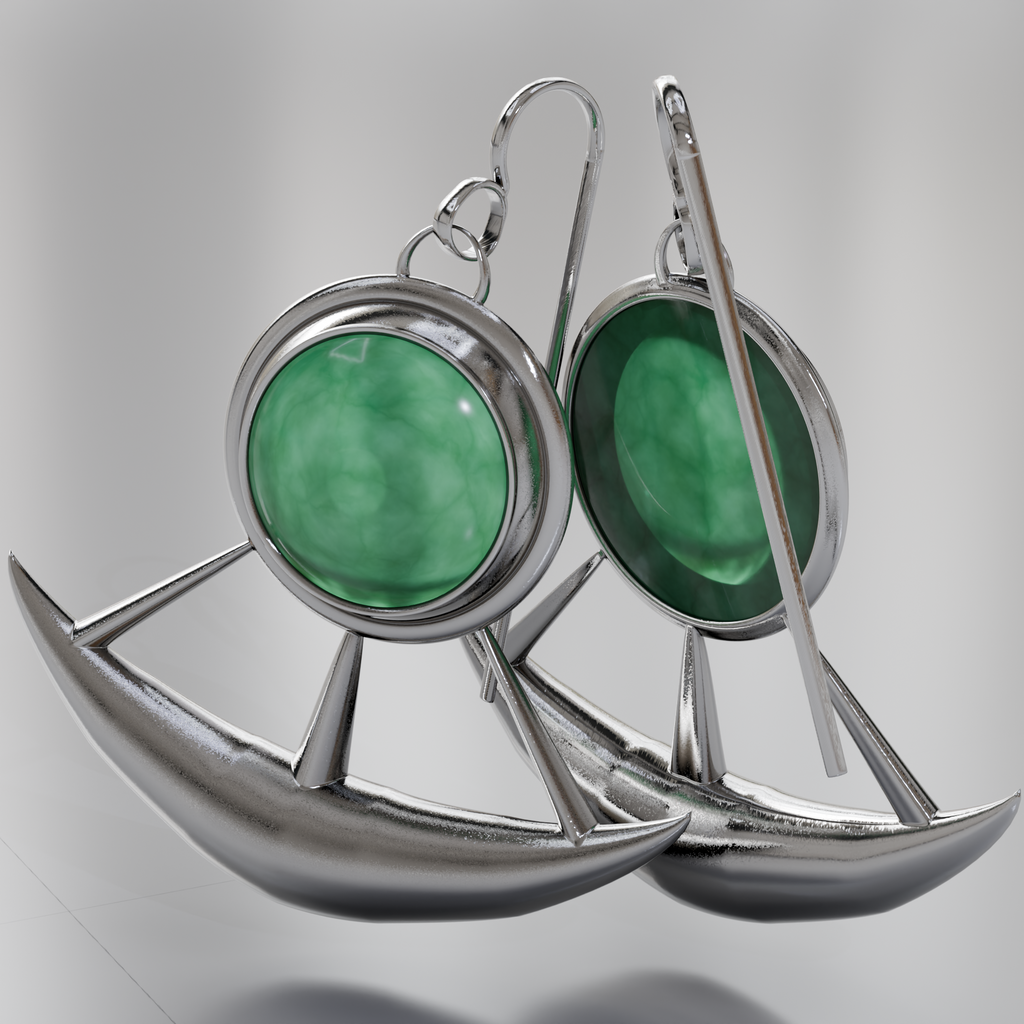 Ancestors Sight Earrings Silver