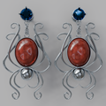 Dream Weaving Spider Earrings Silver