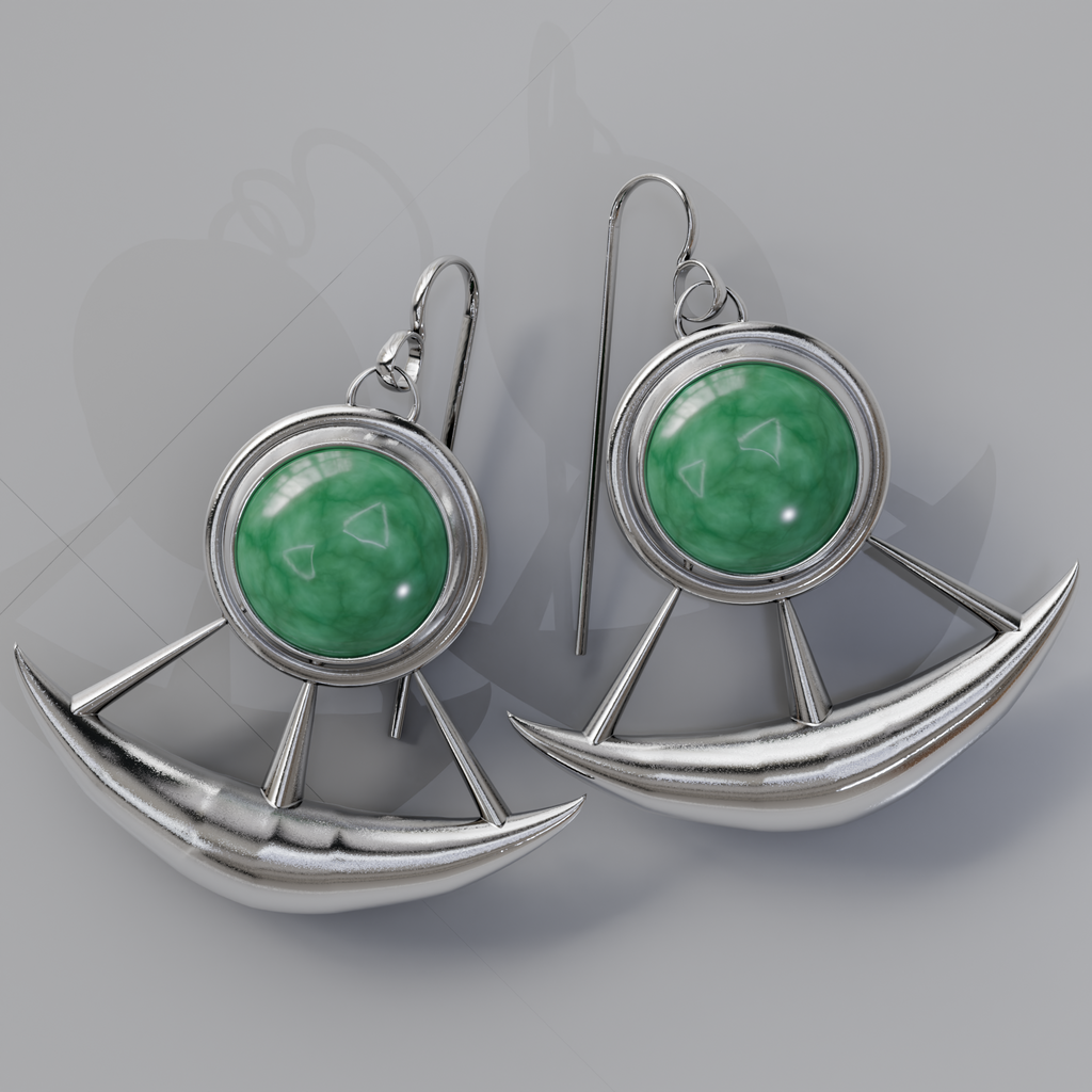 Ancestors Sight Earrings Silver